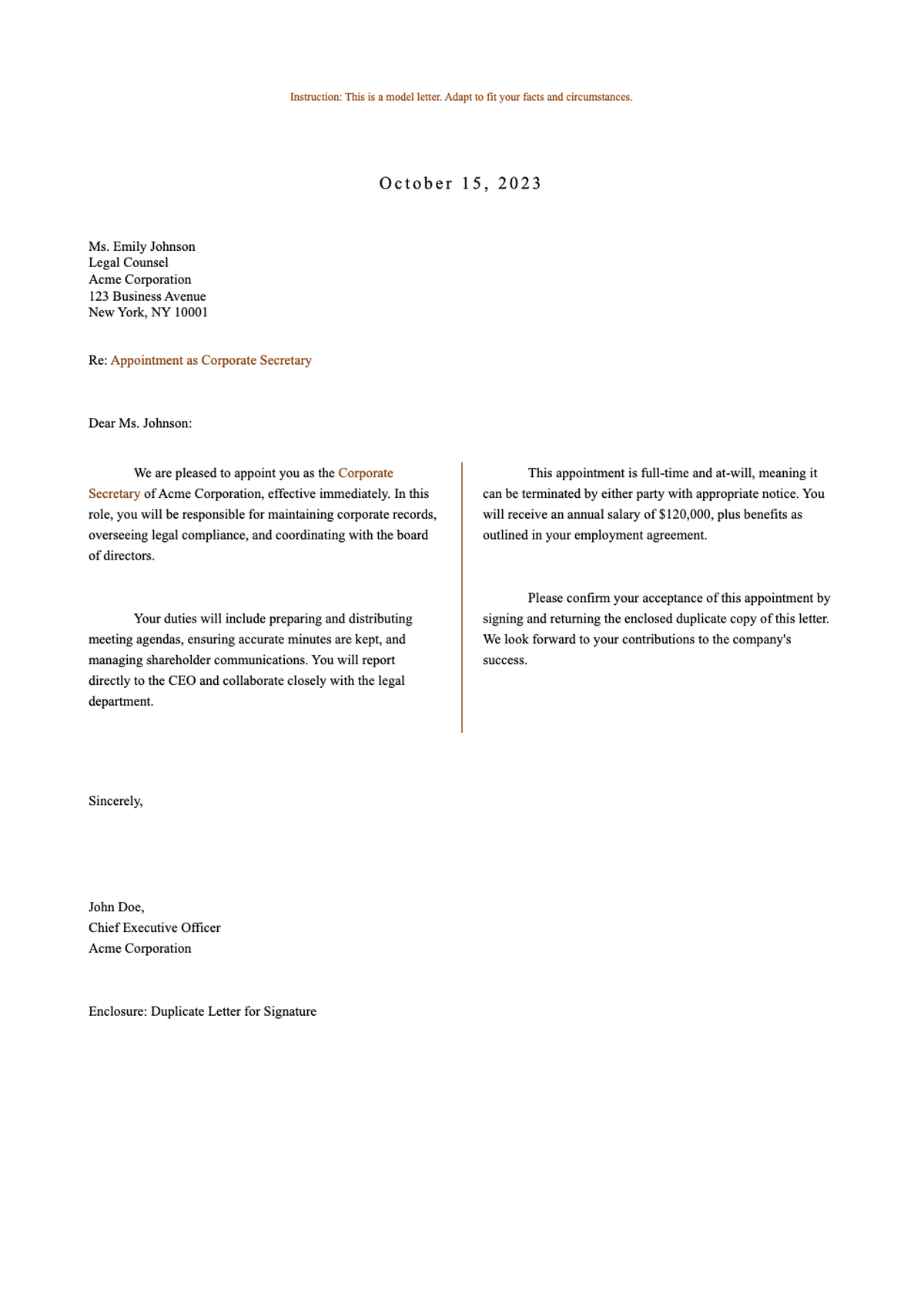 Legal form letter for recording deed assignment and nonjudicial foreclosure complaint_variant_1